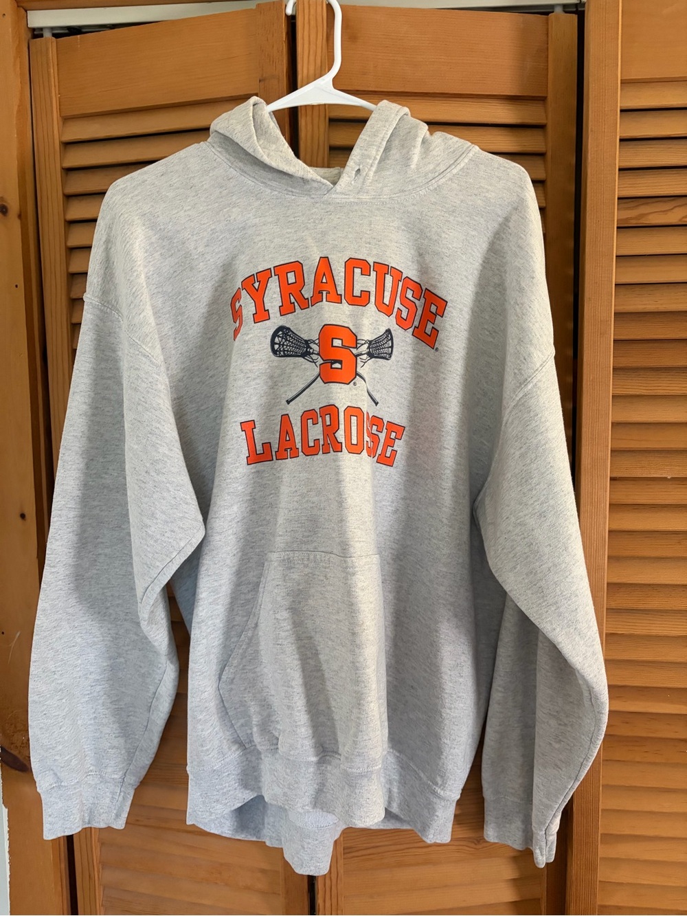 Syracuse Lacrosse Gray Hooded Sweatshirt